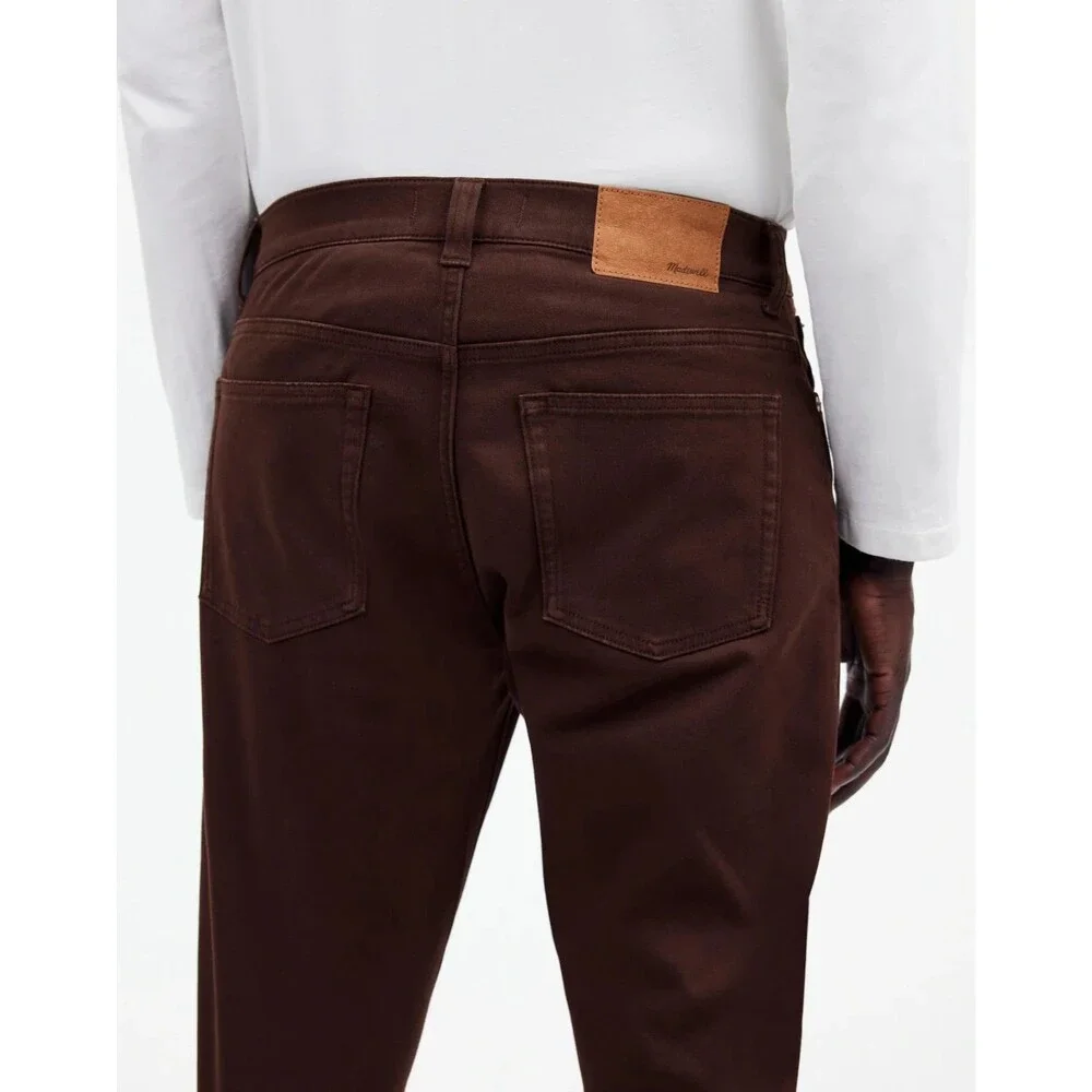 Madewell Pants Mens 28x32 Brown Athletic Allday Slim NR446 Casual Office NWT